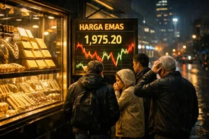 Harga Emas Dunia Anjlok Hampir 2%: Dampak Inflasi Mengintai Pasar