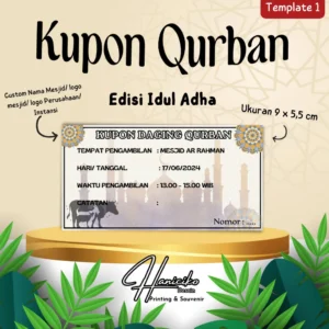 Inovasi Desain Kupon Qurban Idul Adha 2026: Memadukan Estetika dan Fungsi