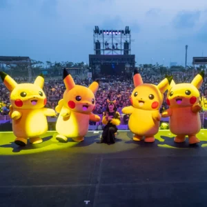 Pikachu Menari dalam Kolaborasi Menarik antara Pokémon dan Happy Asmara