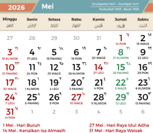 Apakah 28 Mei 2026 Libur? Simak Informasi Terbaru tentang Kalender Hijriah dan Libur Nasional