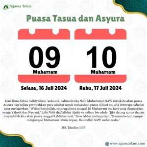 Jadwal Puasa Tasua dan Asyura Muharram 1448 H Lengkap: Amalan Sunnah dan Keutamaan