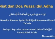 Mengenal Niat Puasa Idul Adha dan Doa Setelah Sholat Dhuha