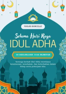 Poster Idul Adha 2026 dengan Background Masjid: Unduh Sekarang!