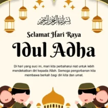 Poster Idul Adha 2026 Desain Kaligrafi Elegan untuk Merayakan Tahun Baru Islam