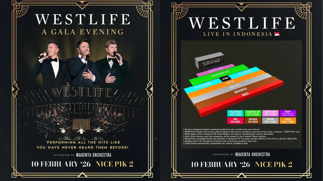 Westlife Jakarta: Soundrenaline 2026 Menghadirkan Musisi Lintas Generasi