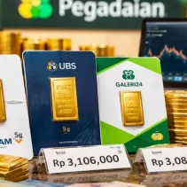 Harga Emas Pegadaian Stabil, Antam dan UBS Tertinggi di Pasaran