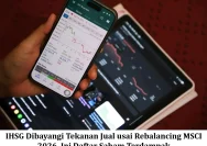 IHSG Anjlok 3,56%, Pasar Dibayangi Ancaman Penurunan Status MSCI