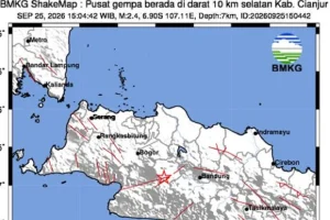 Gempa M 5,3 Guncang Selat Sunda Dini Hari, Getaran Terasa hingga Tangsel dan Sumatera