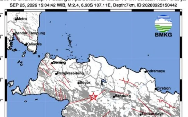Gempa M 5,3 Guncang Selat Sunda Dini Hari, Getaran Terasa hingga Tangsel dan Sumatera